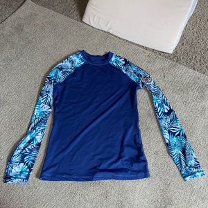 Blue swim shirt